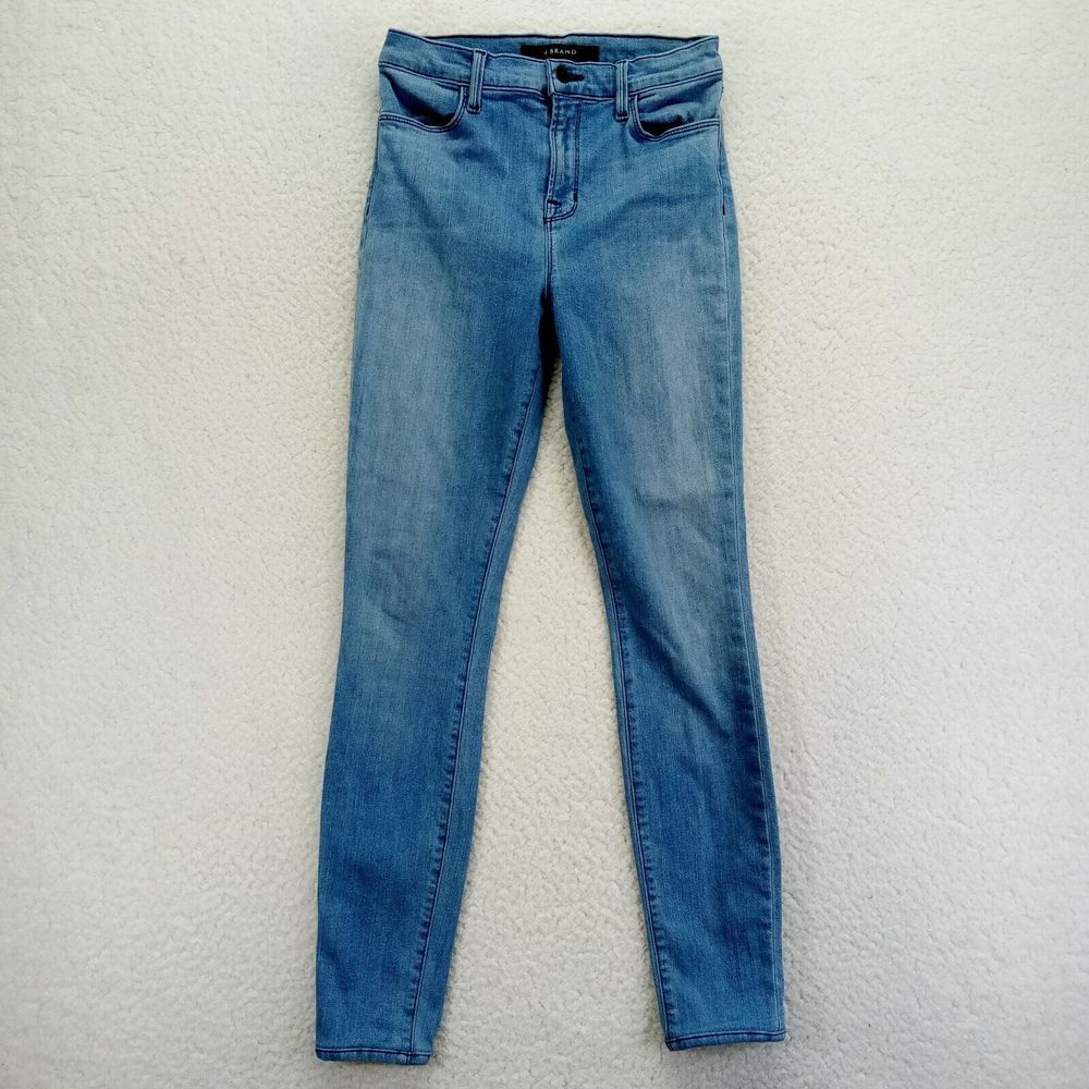 J Brand Jeans Womens 27x28 Maria Highrise Tapered Stretch‎ Light Cotton Blend